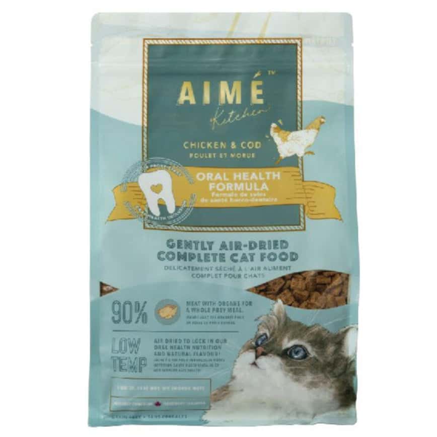 AIME Kitchen 貓糧 風乾鮮肉主食糧 口腔強健配方 雞肉鱈魚 400g (AKACC4) (圖片2)