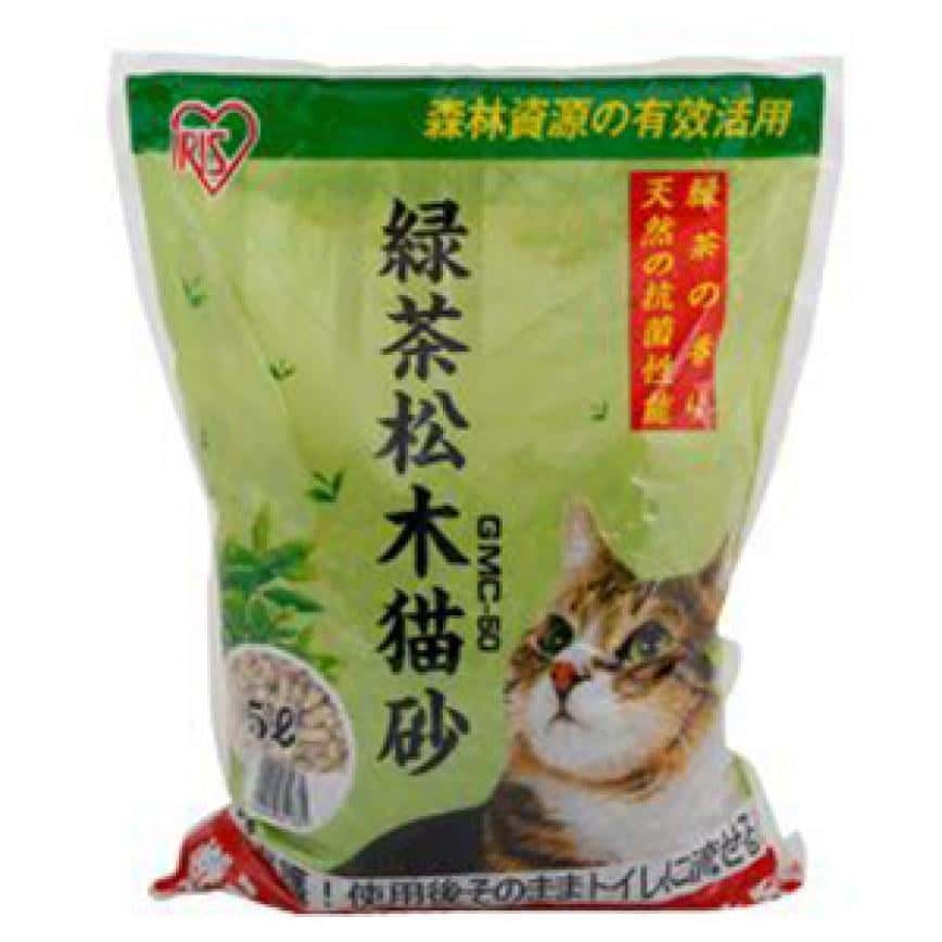 IRIS 天然松 木貓砂 綠茶味大粒 5L (圖片2)