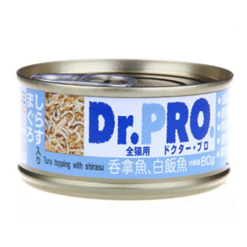 Dr. PRO 全機能貓罐頭 吞拿魚．白飯魚味 80g (湖水藍) (DP25976C) (圖片2)
