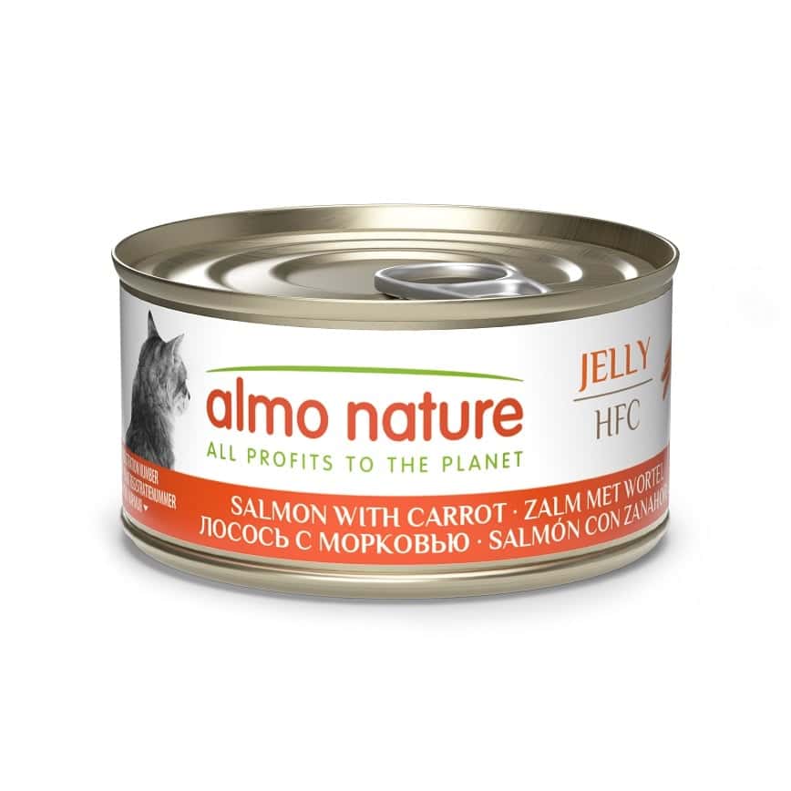 Almo Nature Jelly HFC 貓罐頭 天然系列 三文魚+紅蘿蔔 70g (9032) (圖片2)