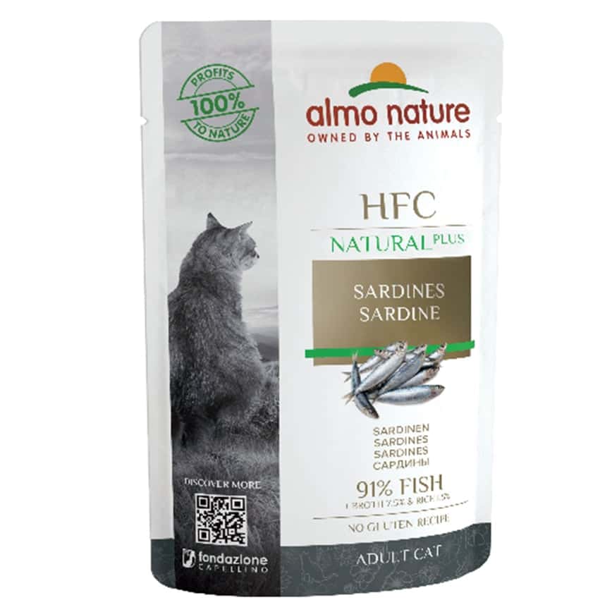 Almo Nature HFC Natural PLUS 貓濕糧 沙甸魚 55g (4705) (圖片2)