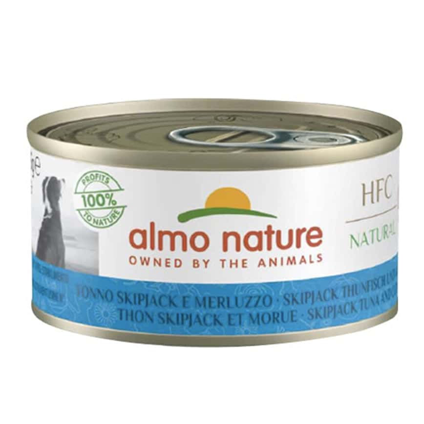 Almo Nature 狗罐頭 HFC Natural 正鰹吞拿魚+鱈魚 95g (5503) (圖片2)