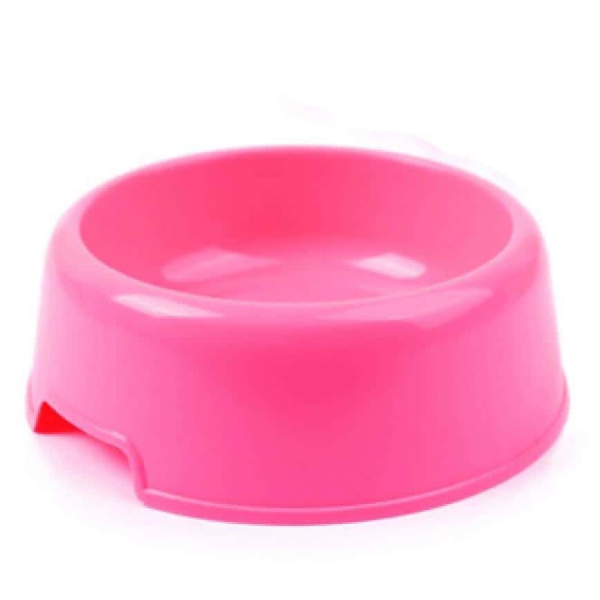 實惠型塑膠寵物糧食碗 (大碼 粉紅) (貓犬用) (圖片2)