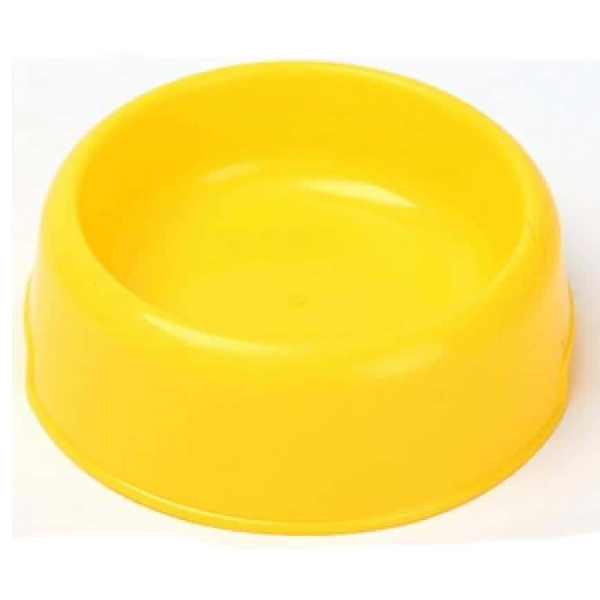 實惠型塑膠寵物糧食碗 (大碼 黃) (貓犬用) (圖片2)