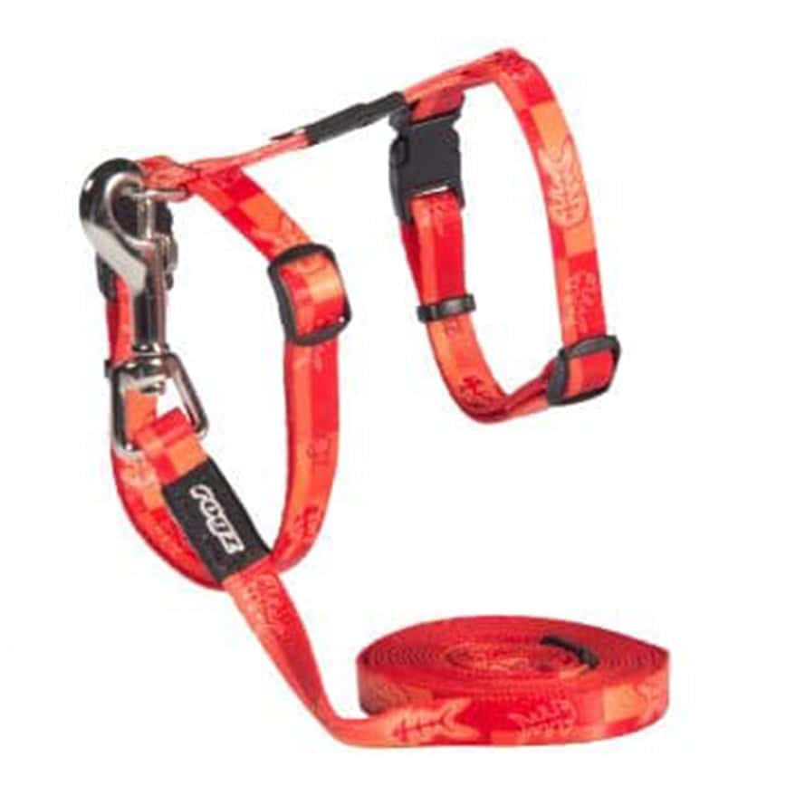 ROGZ KIDDYCAT 胸帶連拖繩 紅色 (CLJ07-D) (圖片2)