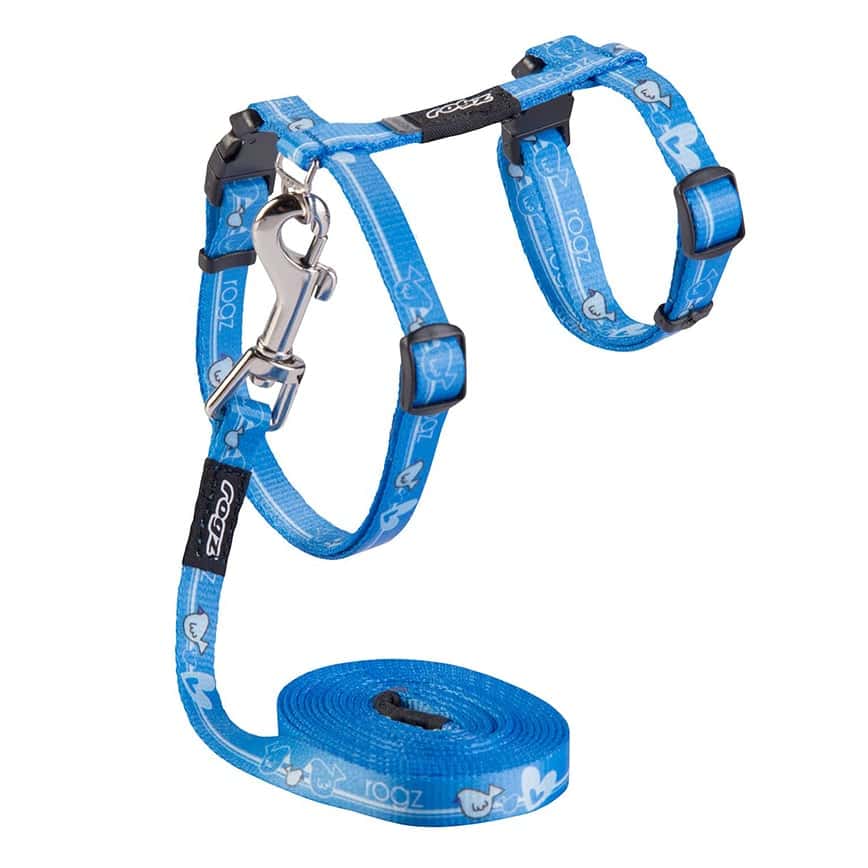 ROGZ KIDDYCAT 胸帶連拖繩 藍色 (CLJ07-N) (圖片2)