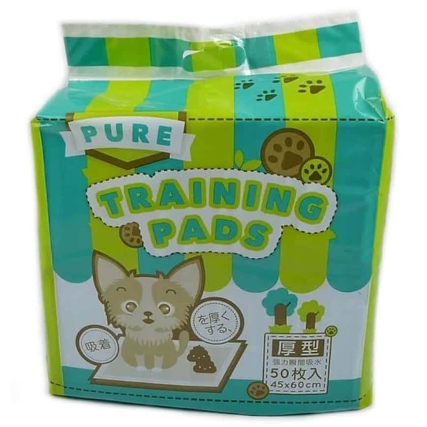 PURE Training Pads 寵物尿墊 狗尿墊 狗尿片 原味 [45x60 M碼 50枚] (P00010) (圖片2)