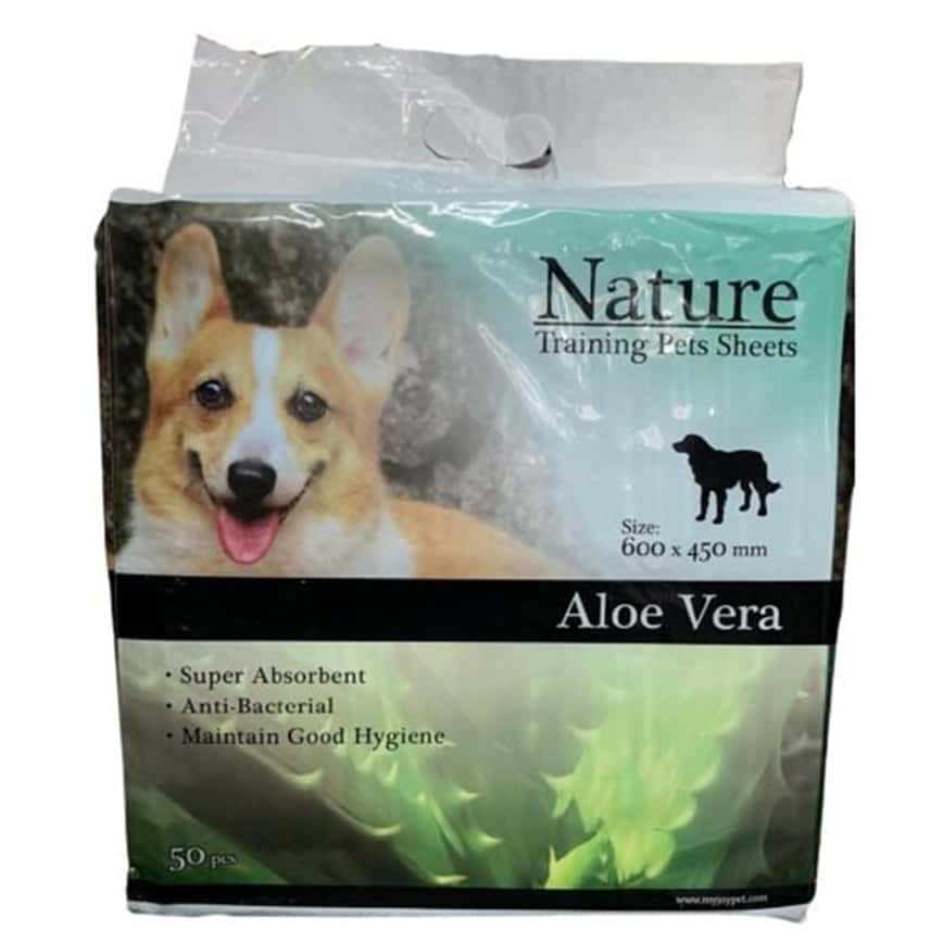 Nature 寵物尿墊 狗尿墊 狗尿片 蘆薈香味 [45x60 2尺 50枚] (P00013) (圖片2)