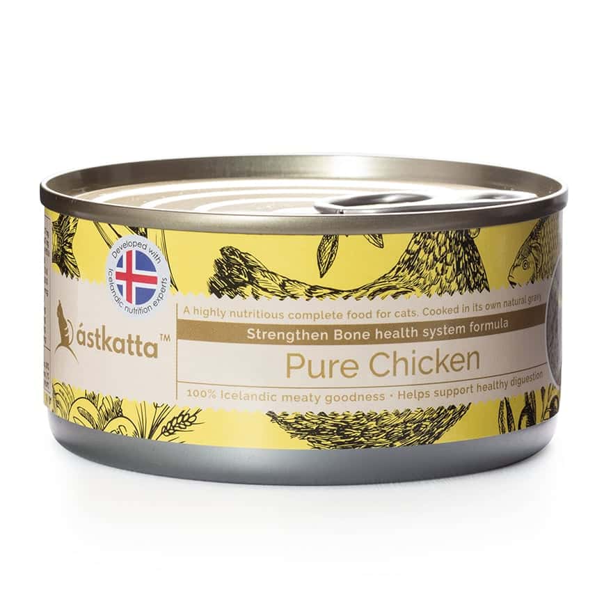 Astkatta 冰島罐 貓罐頭 强化關節主食配方 新鮮走地雞肉 170g (P00050-1) (圖片2)