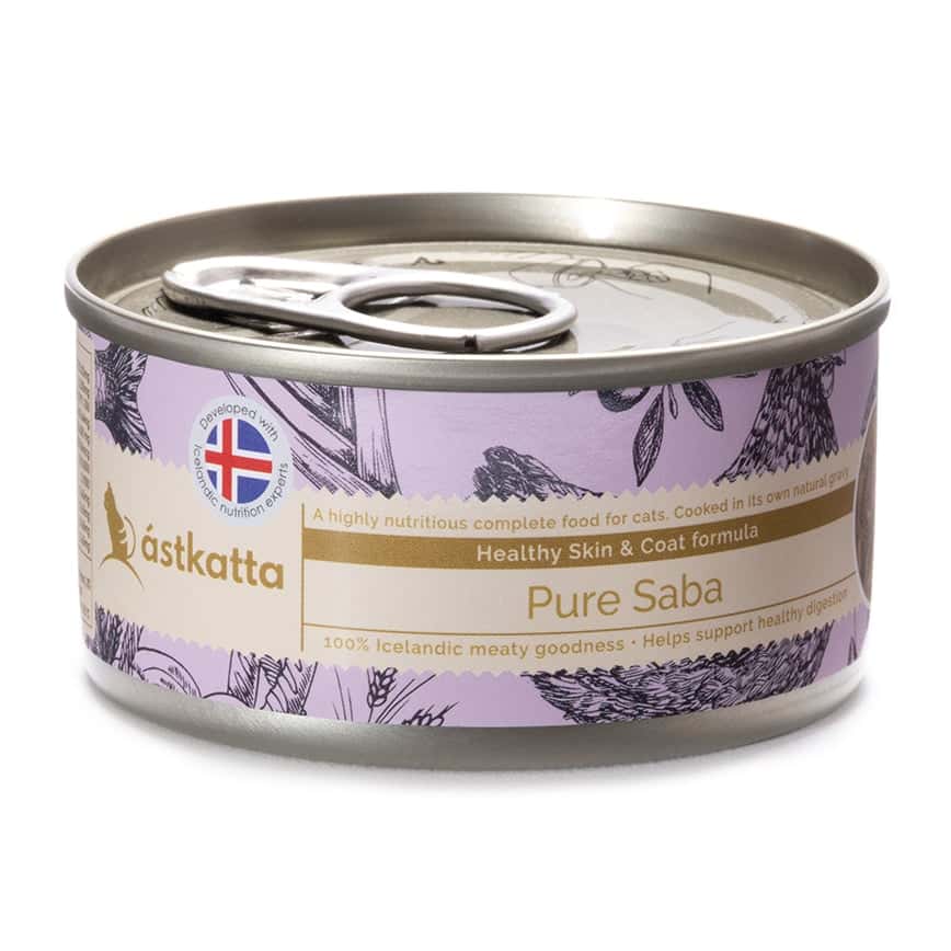 Astkatta 冰島罐 貓罐頭 護膚美毛主食配方 野生青花魚 80g (P00099) (新舊包裝隨機發貨) (圖片2)
