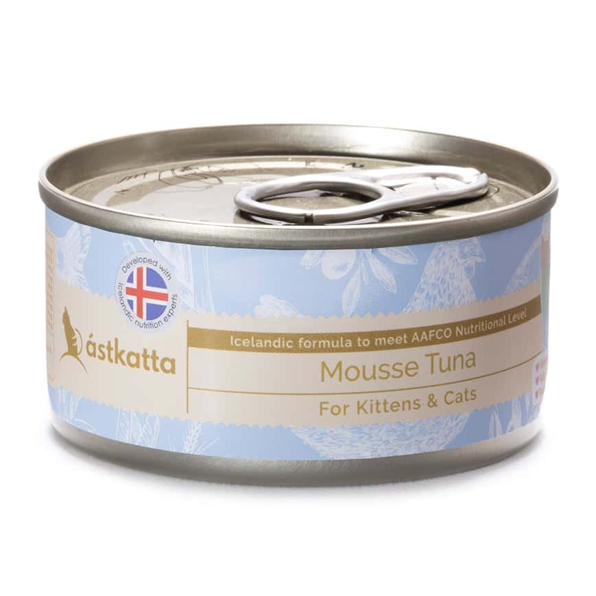 Astkatta 冰島罐 幼貓罐頭 Mousse系列 吞拿魚慕絲 80g (P00057-1) (圖片2)