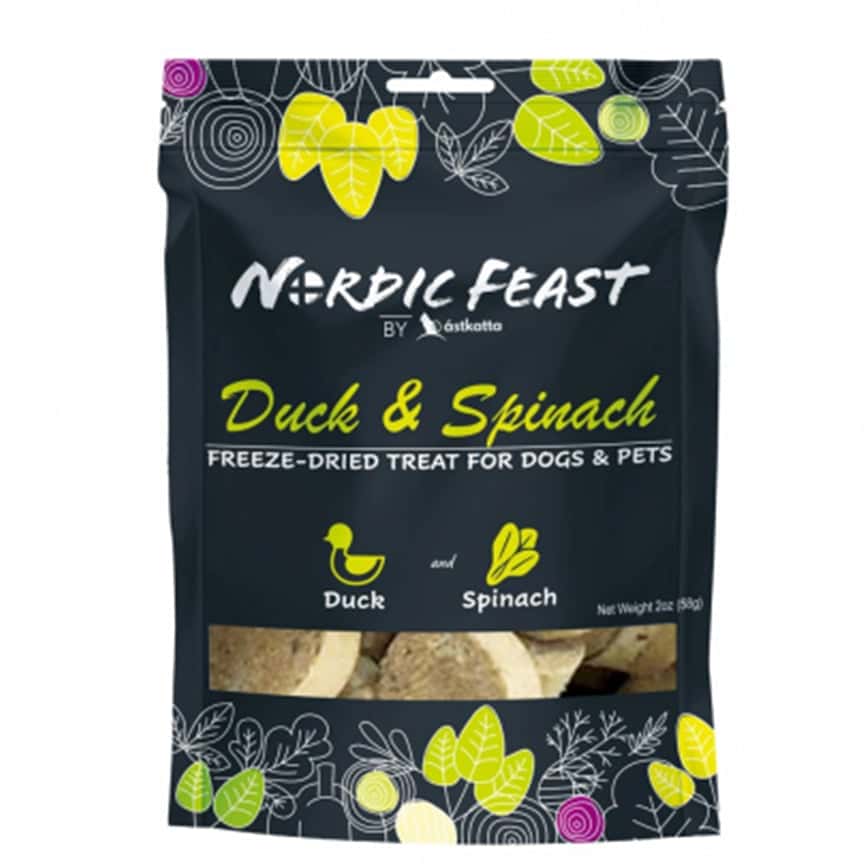 Nordic Feast 凍乾貓狗小食 鴨肉+菠菜 58g (P00086) (圖片2)