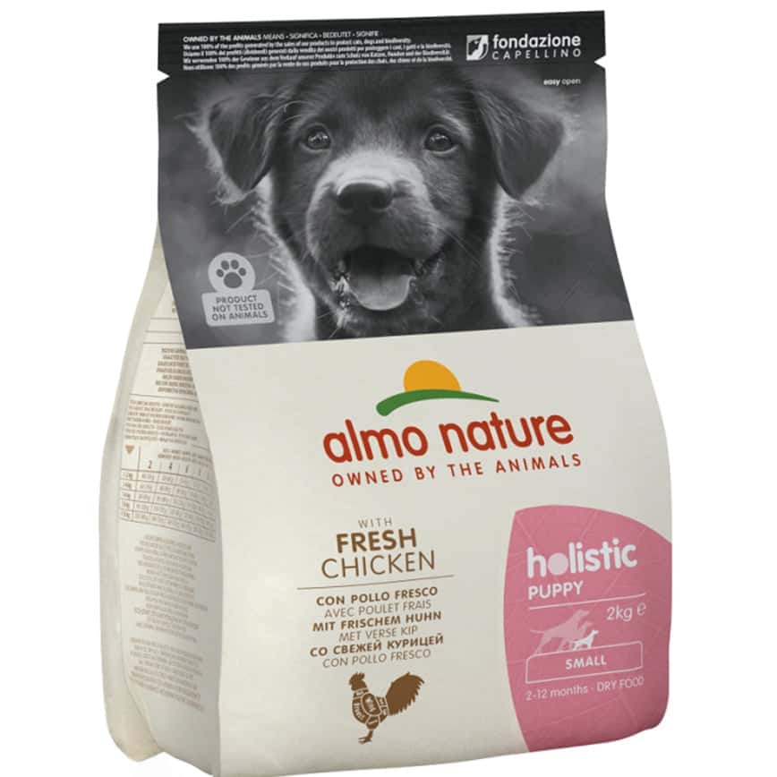 Almo Nature Holistic 幼犬糧 雞肉 細粒裝 2.4kg 或 (6包400g夾袋) (710/700) (圖片2)