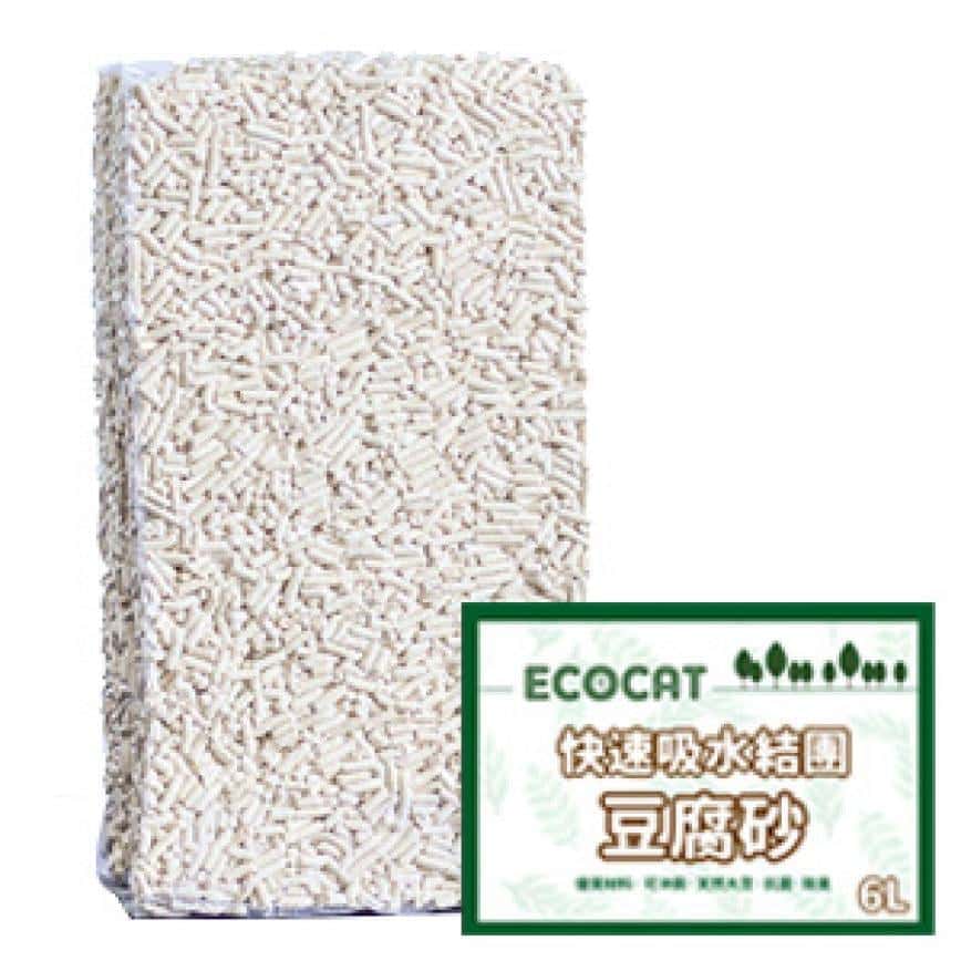 ECOCAT快速吸水結團 豆腐貓砂 6L (圖片2)