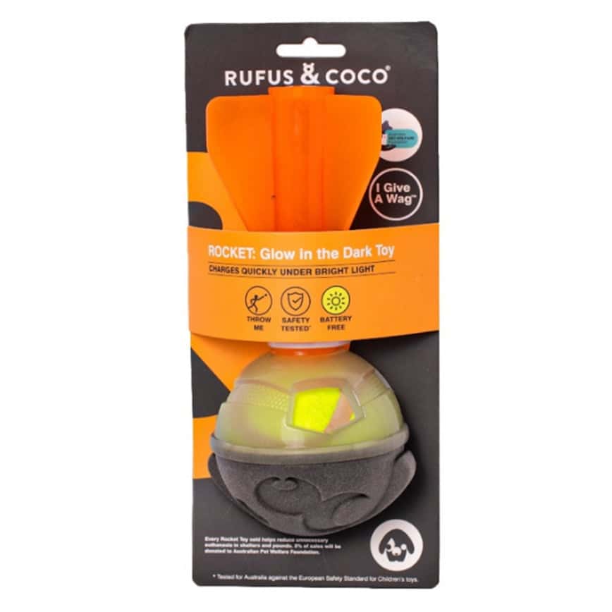 RUFUS & COCO 狗玩具 發光款 黑色 (RCRLUT-Rocket) (圖片2)