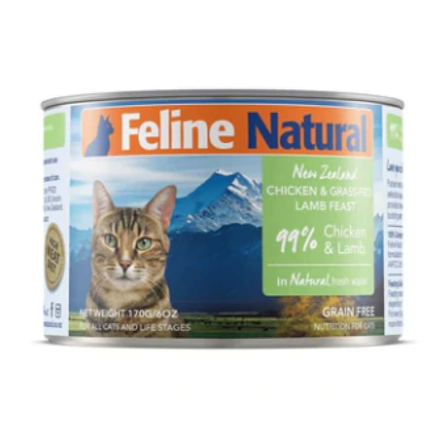 Feline Natural 主食貓罐頭 雞肉及羊肉盛宴 170g (F9-C-CL170) (圖片2)