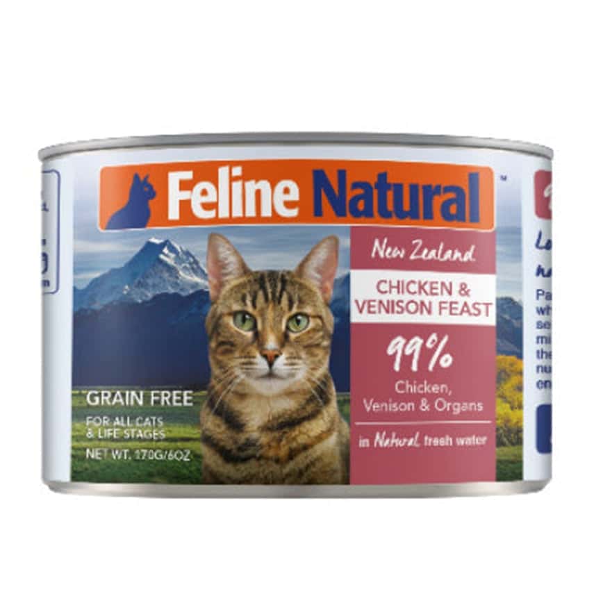 Feline Natural 主食貓罐頭 雞肉及鹿肉盛宴 170g (F9-C-CV170) (圖片2)