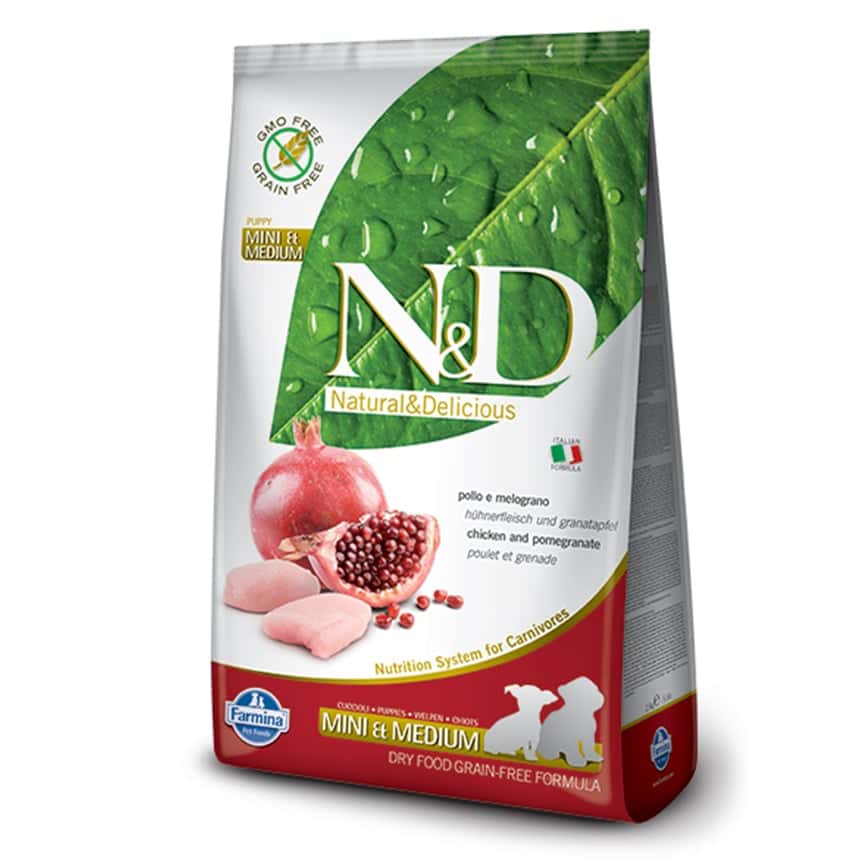 Farmina N&D 狗糧 無穀物狗糧 幼犬配方 石榴+雞 2.5kg (NDDCP025) (圖片2)