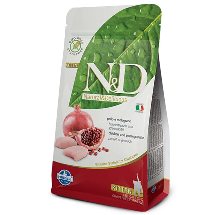 Farmina N&D 貓糧 無穀物貓糧 幼貓配方 石榴+雞 1.5kg (NDCCK015) (圖片2)