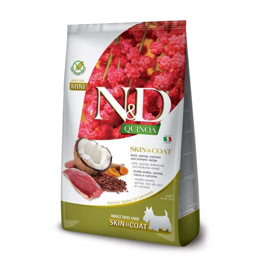 Farmina N&D 狗糧 藜麥功能天然狗糧 皮毛護理配方 細粒款 鴨肉 2.5kg (NDQDD025) (圖片2)