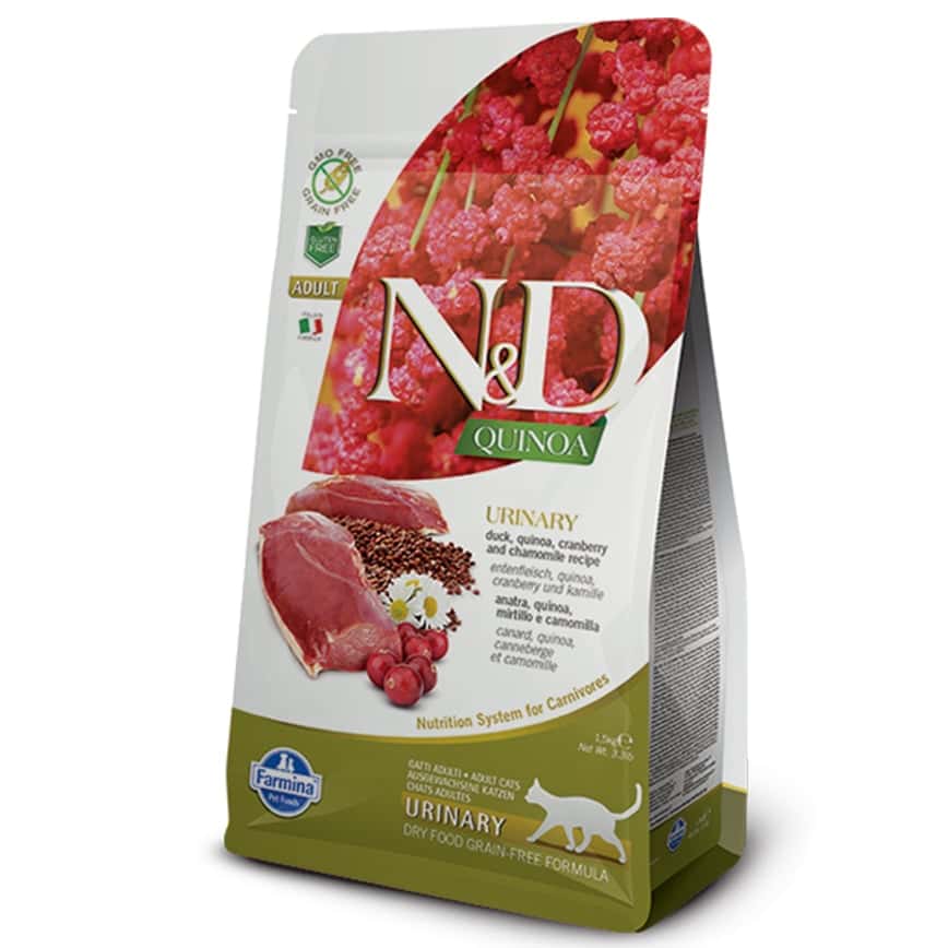 Farmina N&D 貓糧 藜麥功能天然貓糧 泌尿護理配方 鴨肉 1.5kg (NDQC004) (圖片2)