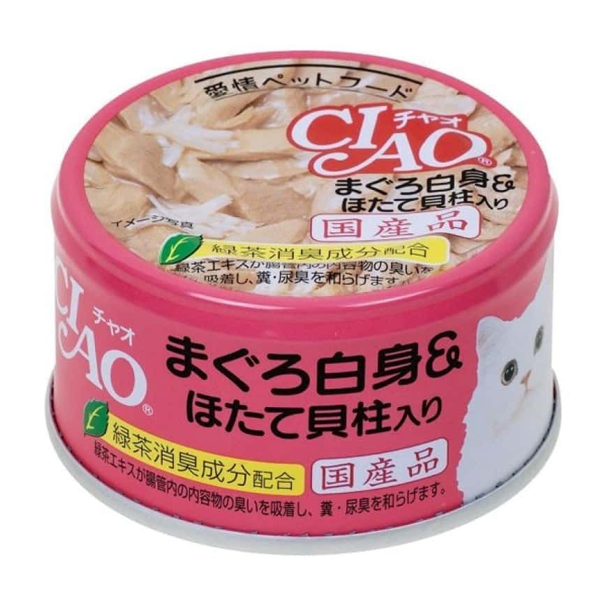 CIAO 貓罐頭 白身金槍魚+扇貝 85g (紅) (A-82) (圖片2)