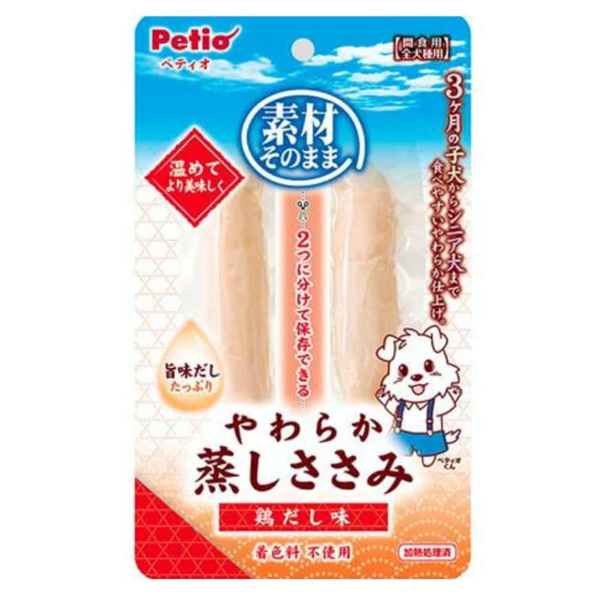 Petio 狗零食 原汁原味 雞湯味原條蒸雞柳肉 2條裝 (90502884) (圖片2)