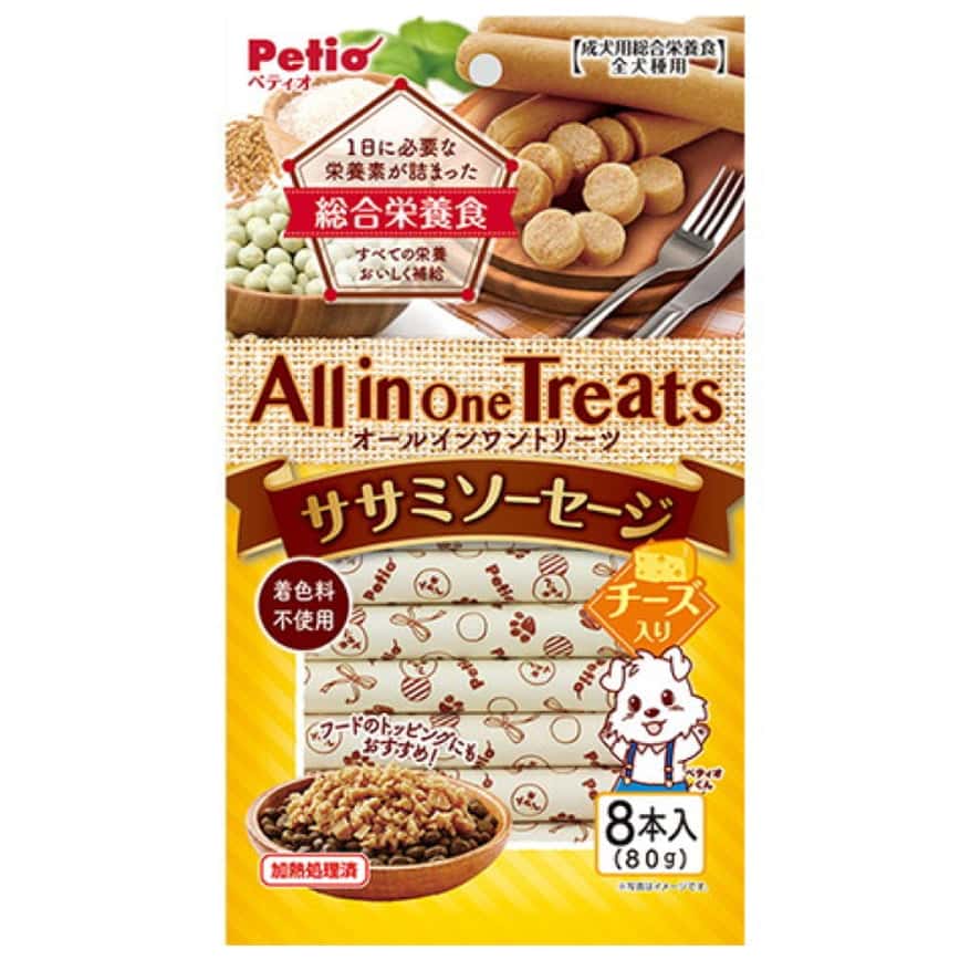 Petio All in One Treats 狗零食 綜合營養芝士雞柳肉腸 8支裝 (90502894) (圖片2)
