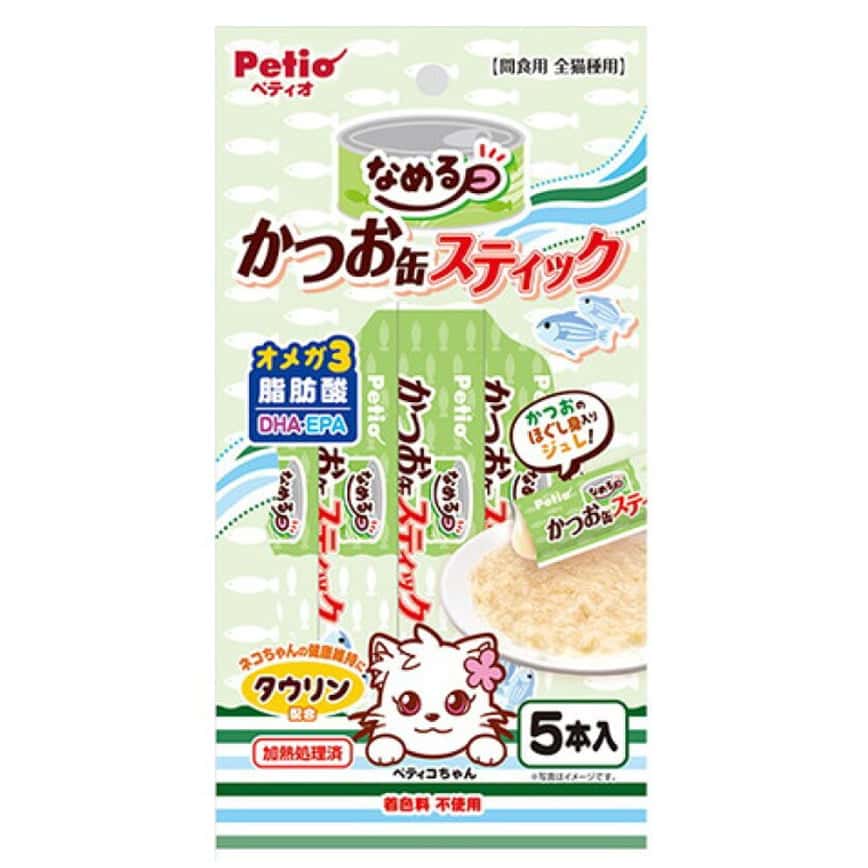 Petio 貓零食 鰹魚貓濕糧條 (牛磺酸・DHA・EPA+) 5支裝 (90602907) (圖片2)
