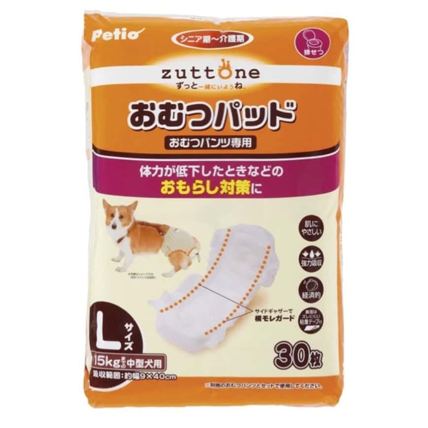 Petio zuttone 高齡犬護理專用黏貼式尿片 L (圖片2)