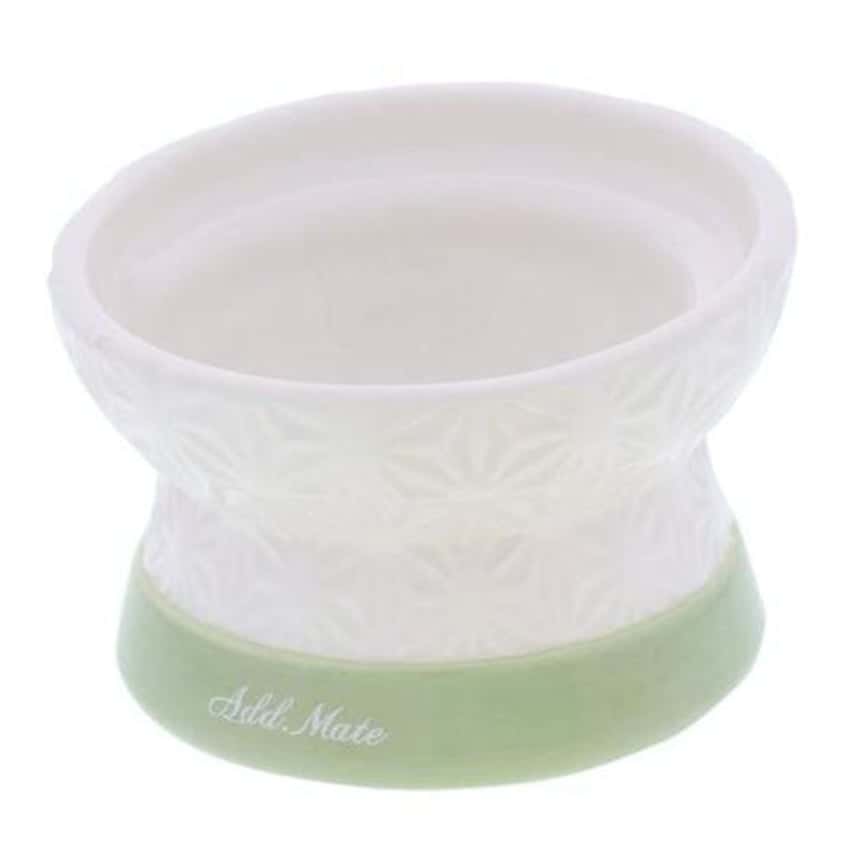 Petio Add Mate 斜口陶瓷高腳防滑貓碗 乾糧專用 綠底 (91502703) (圖片2)