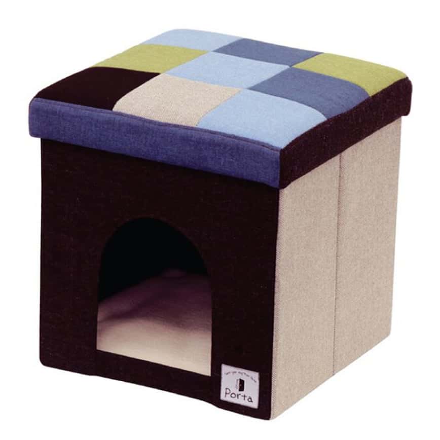 Petio Porta 兩⽤狗屋 藍色格仔 (圖片2)