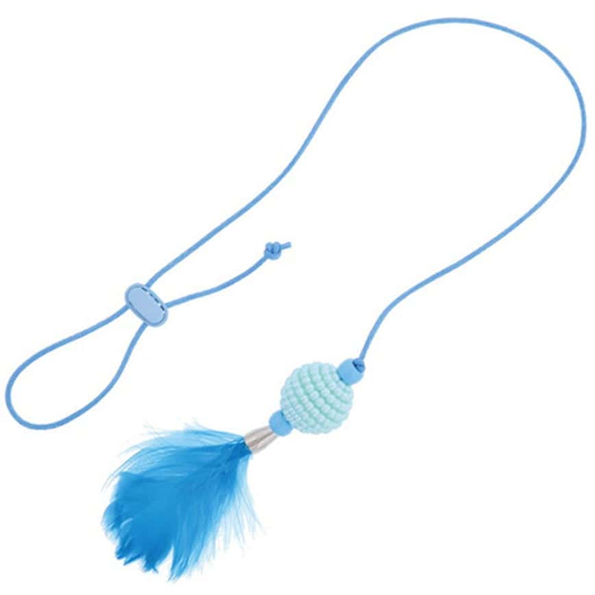 CATTOY 多玩法手持逗貓棒 藍色羽毛 (圖片2)