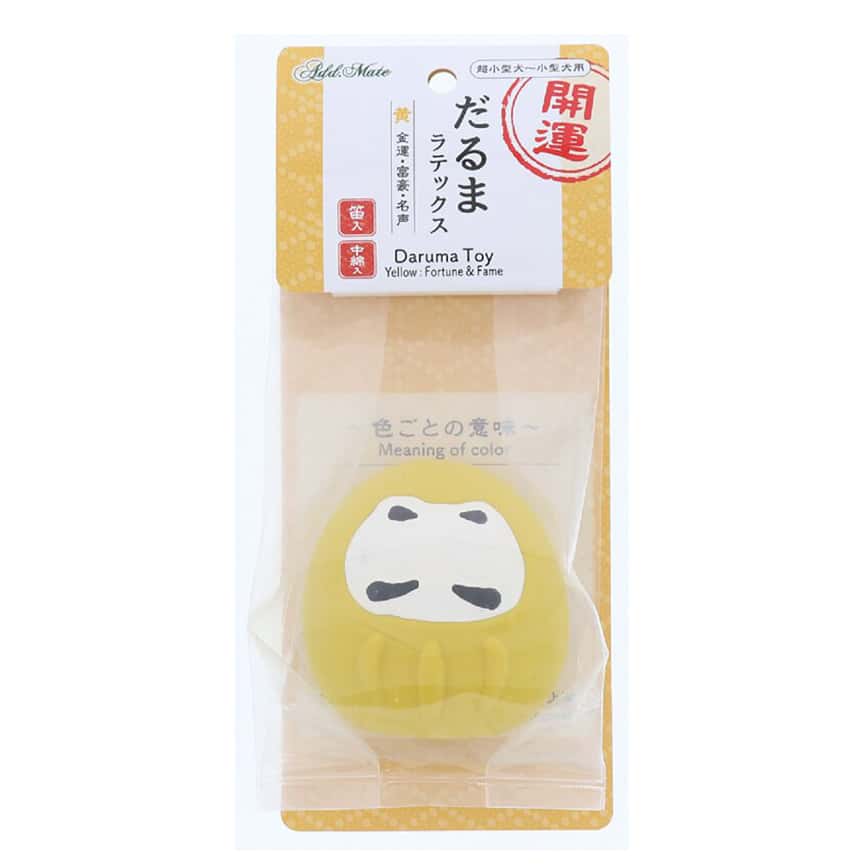 Petio Add Mate 開運不倒翁 超柔軟乳膠玩具 黃色 (圖片2)