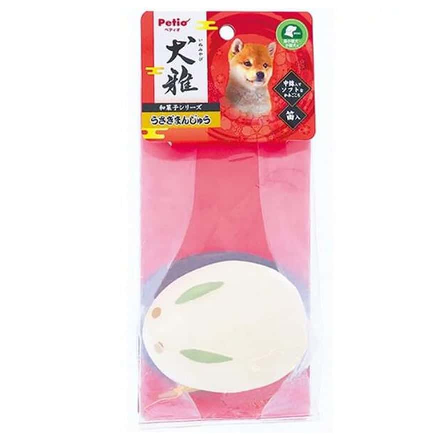 Petio 犬雅和菓子系列 柔軟乳膠狗玩具 兔仔饅頭 (91602535) (圖片2)