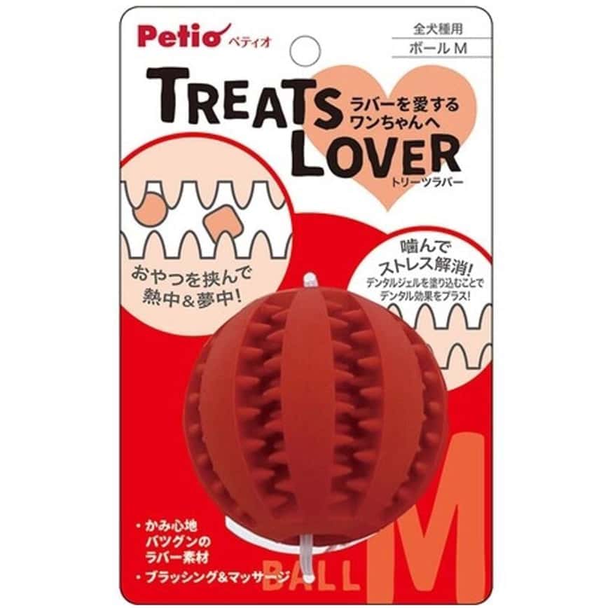 Petio TREATS LOVER 潔齒零食狗玩具球 可塗牙膏 M (91602726) (圖片2)