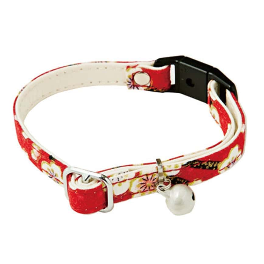 Petio Add Mate 和風貓頸帶 梅花 紅色 (91601557) (圖片2)