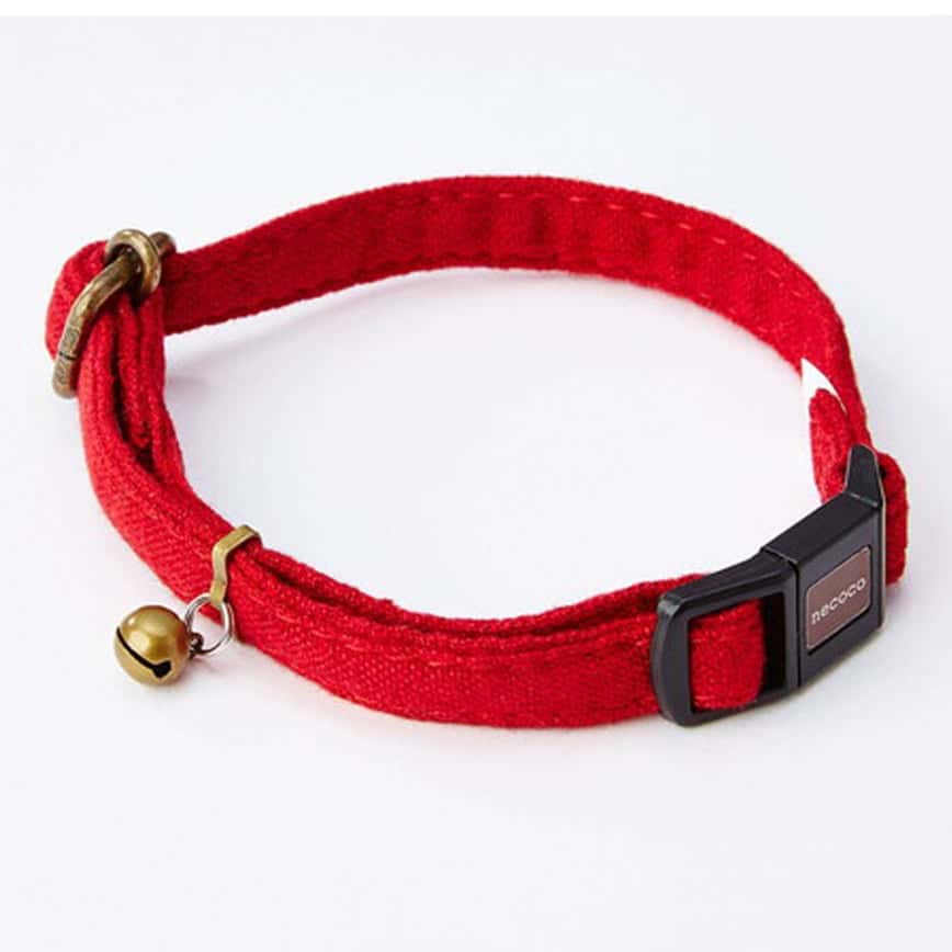 Petio necoco 抗菌鈴鈴經典貓頸帶 紅色 (圖片2)