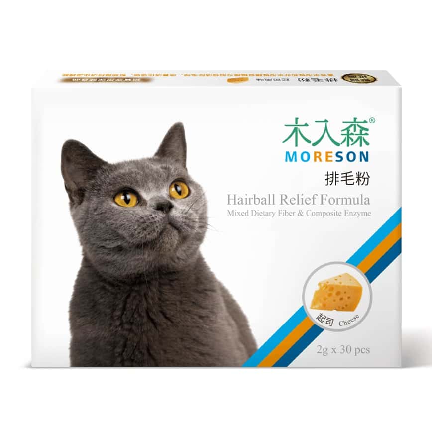 木入森MORESON 貓咪保健品 排毛粉 芝士風味 2g x 30包 (MRSC006) (圖片2)