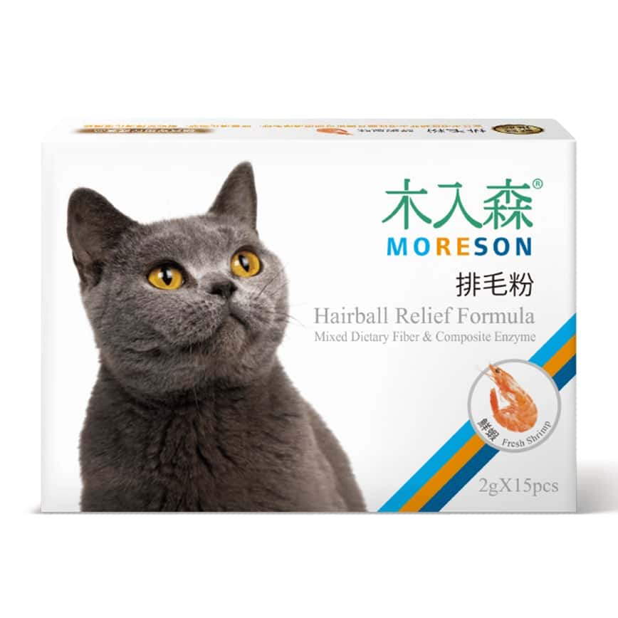 木入森MORESON 貓咪保健品 排毛粉 鮮蝦風味 2g x 15包 (MRSC002) (圖片2)