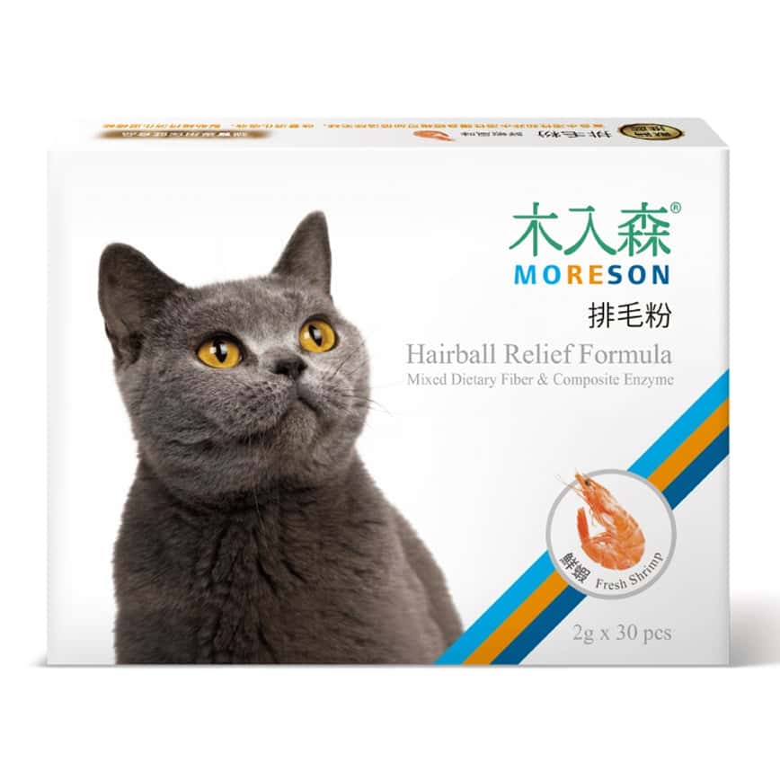 木入森MORESON 貓咪保健品 排毛粉 鮮蝦風味 2g x 30包 (MRSC005) (圖片2)