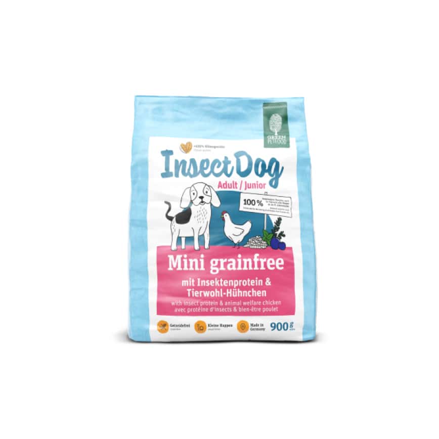Green Petfood Insect Dog 狗糧 無穀物狗糧 蟲製防敏小型及幼犬配方 900g x5包 (GP0981) (圖片2)
