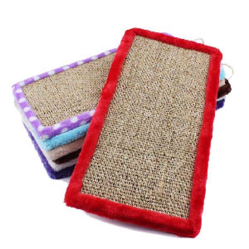 HelloDOG 玩具嚴選 劍麻貓抓板 手提/掛牆绒布圍邊 (顏色隨機) (圖片2)