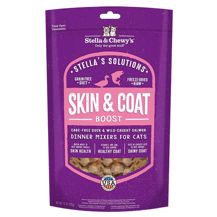 Stella & Chewy's 凍乾生肉貓糧 功能配方 有助皮毛健康 放養鴨及野生捕撈三文魚配方 7.5oz (SC127) (圖片2)