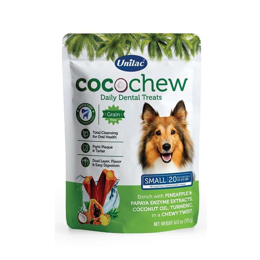 Unilac優立樂 狗小食 雙酵素動態潔牙棒 細 6.5cm 20枝 175g (UD101) (圖片2)