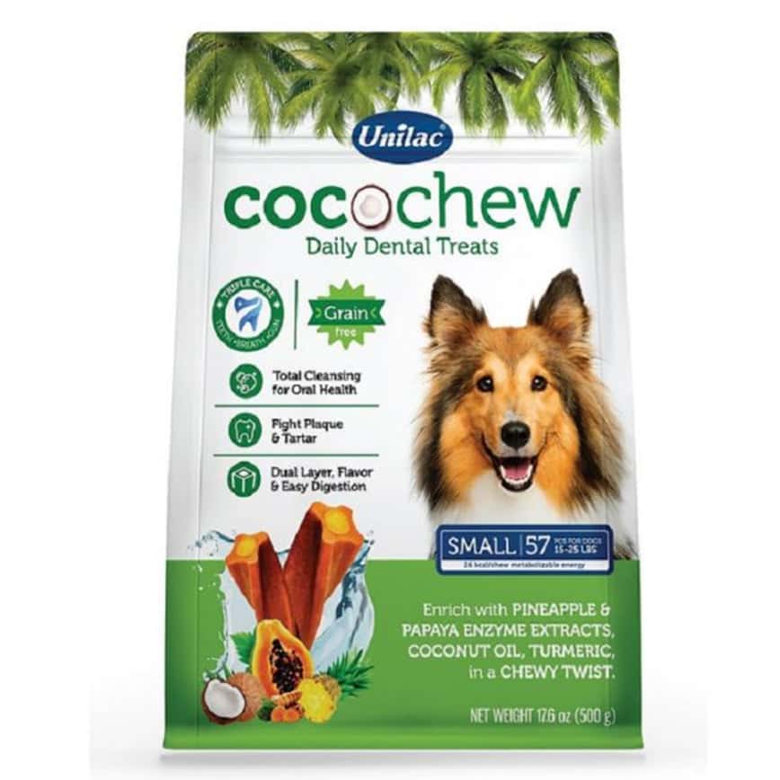 Unilac優立樂 狗小食 雙酵素動態潔牙棒 細 6.5cm 57枝 500g (UD102) (圖片2)