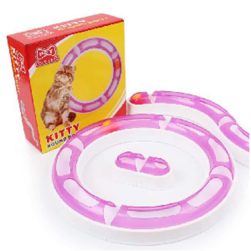 DIY 貓玩具 隨意多變瘋狂軌道旋轉球組合 (圖片2)