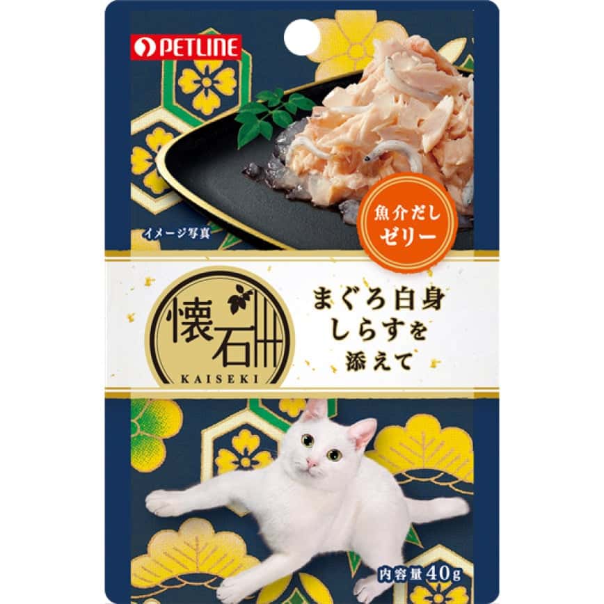 日本Petline 懷石料理 貓餐包 金槍魚+白身魚 40g (KP1) (圖片2)