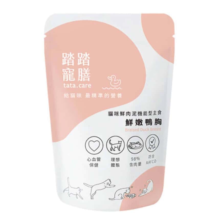 踏踏寵膳 貓主食餐包 鮮燉鴨胸 心血管保健x理想體態 140g (TTC-7811)  (圖片2)
