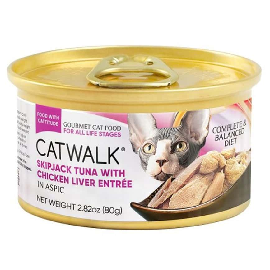CATWALK 貓主食罐 鰹吞拿魚 + 雞肝 Skipjack Tuna With Chicken Liver Entrée 80g (CW-TLC) (圖片2)